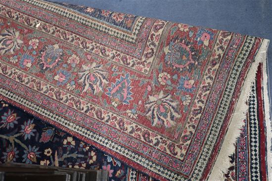 A large Tabriz carpet 460cm x 318cm